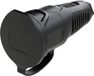 PC Electric 2521-ss Koppeling met randaarde Massief rubber 250 V Zwart IP54