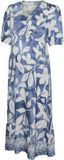 MAMALICIOUS MLMALIKKA TESS 2/4 WO MIDI DRESS 2F Dames Mini jurken Stonewash Gebloemd Viscose Polyamide