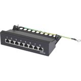 Renkforce 8 poorten Netwerkpatchbox CAT 6 1 HE Ingericht