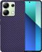 Techsuit Hoesje geschikt voor Xiaomi Redmi Note 13 4G - Carbonite FiberShell Carbon Back Cover - Paars