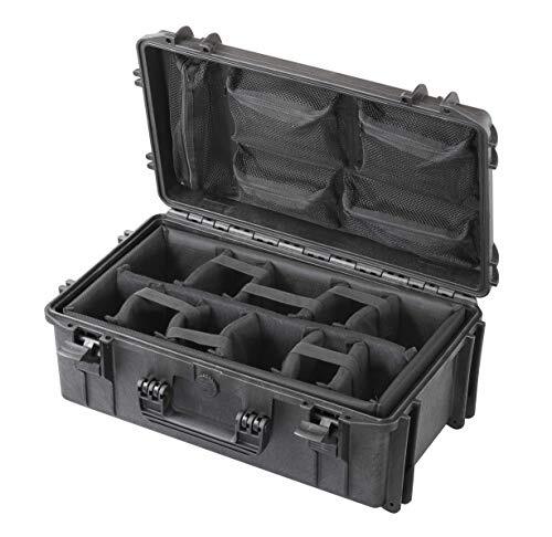 MAX MAX520CAMORG Koffer Unisex Volwassenen, Zwart, 520 x 290 x H200 mm