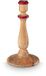 Pip Studio Blooming Tales Kandelaar Hout Naturel/Rood 13 x 25 cm