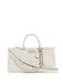 GUESS Anise Box Satchel Stone Logo crème handtas schoudertas