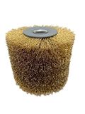 FANZTOOL Satijnwals Polijstborstel voor Satijnmachine, Polijstbreedte 100 mm, Scheurdiameter 120 mm, Binnendiameter 19 mm (Metaal)