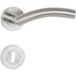 Hermat MOON béquille en acier inox, BB - Porte de chambre inox mat