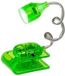 Merkloos / Sans marque Out of the Green leeslampje - groen - op klem - 4 cm - incl batterijen