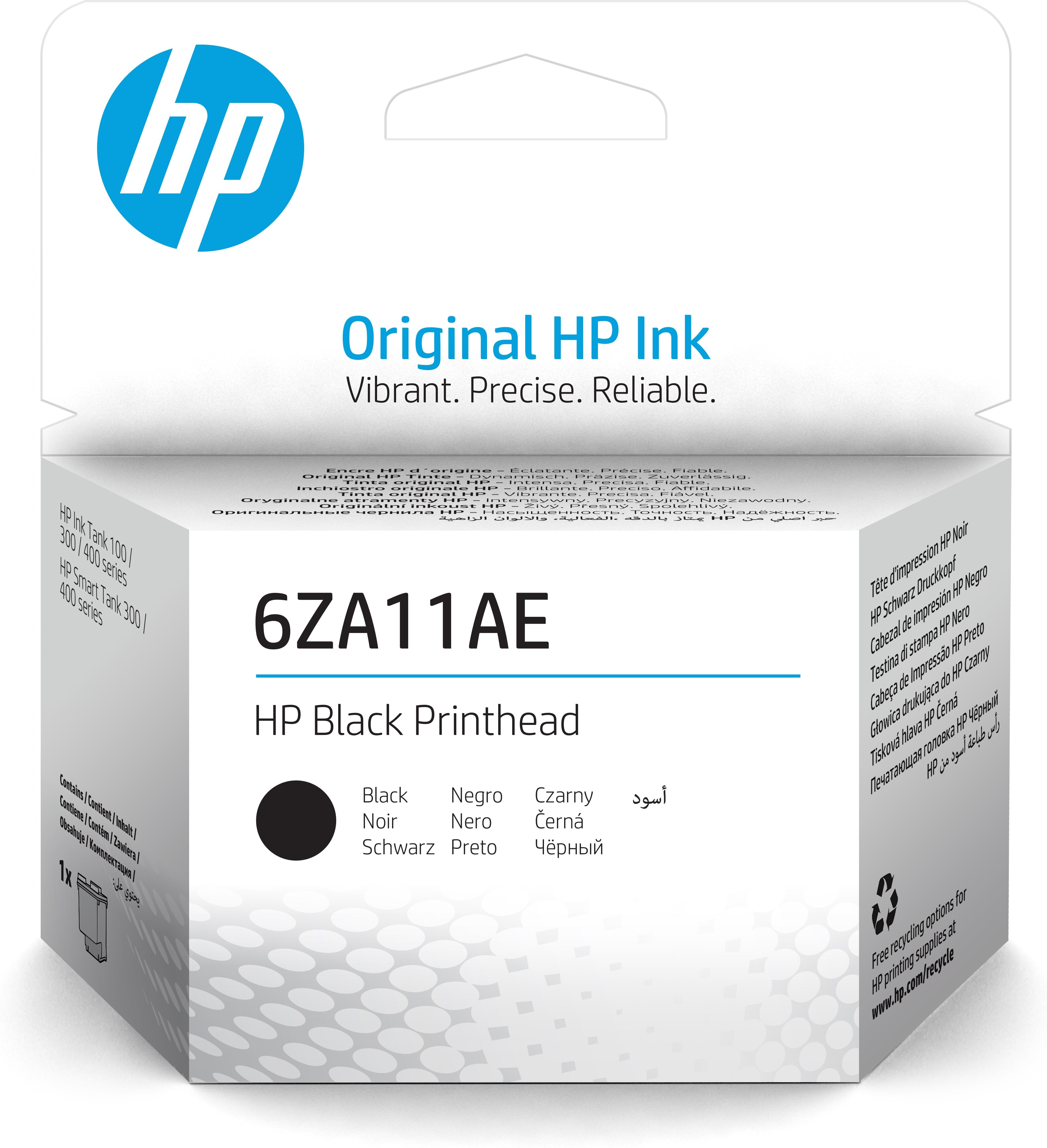 HP Cap de imprimare 6ZA11AE negru