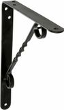 AMIG Plankdrager/steun/beugel Decoratief - metaal - zwart - H200 x B150 mm - Tot 110 kg