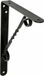 AMIG Plankdrager/steun/beugel Decoratief - metaal - zwart - H200 x B150 mm - Tot 110 kg