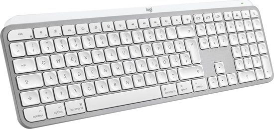 Logitech MX Keys S for Mac QWERTZ Duits Aluminium Wit