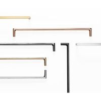 Viefe Poignée de meuble PURA en métal, finition chrome poli - 160 mm