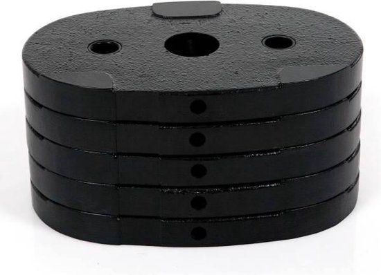 Inspire Extra gewichten voor M1, M2 - 22,5 kg - Zwart