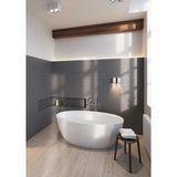 Saniclass Beta vrijstaand acryl bad 170x82 inclusief sifon wit BD23005