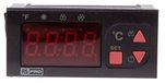 RS PRO Tweepunts temperatuurregelaar, paneelmontage, 2 x relaisuitgang/NTC-ingang, 24 V ac/dc, 77 x 35 mm