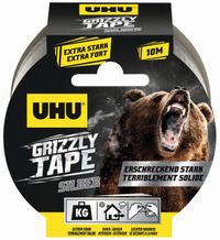 UHU Grizzly Tape Textieltape Zilver 10 m x 49 mm
