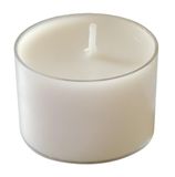 Theelicht met transparante beker Ø 3,9 cm H 2,7 cm 24 stuks - 6,5 uur