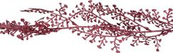 Cosy & Trendy Kerstslinger - met takken - bordeaux rood - 180 cm - glitter