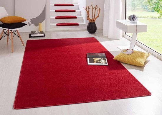 Hanse Home Modern Vloerkleed Fancy 103012 133 cm rond Rood