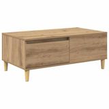 vidaXL Salontafel Artisan Eiken 90 x 50 x 35 cm
