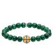 Thomas Sabo Unisex armband kruis groen 925 sterling zilver geelgoud verguld A1930-555-6-L19,5