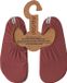 Slipstop antislip waterschoen Burgundy Adult - Maat XL - 42-43