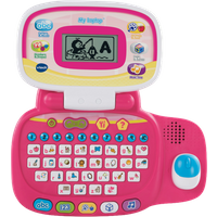VTech Pre-school laptop interactief educatief computerspeelgoed voor kinderen met 30 activiteiten geschikt voor kinderen van 3, 4, 5+ jaar oud, jongens en meisjes, roze, Engelse versie