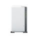 Synology DiskStation DS223j NAS - 2-Bay - Realtek RTD1619B - 1GB RAM - White