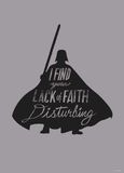 Komar Muurafbeelding - Star Wars Silhouette Quotes Vader - Grootte: 50 x 70 cm