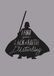 Komar Muurafbeelding - Star Wars Silhouette Quotes Vader - Grootte: 50 x 70 cm