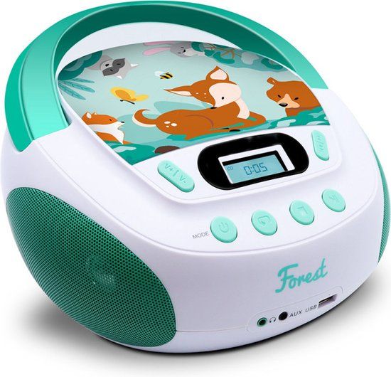 Metronic Kinder CD-speler - Bos - Lichtgroen | CD, USB, MP3