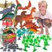 Jurassic Park Grande set de dinosaures, figurines dans une boîte, 55 pièces