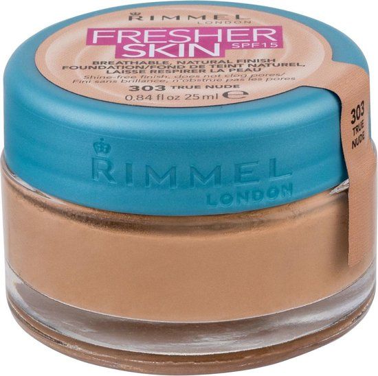 Rimmel London Fresher Skin Foundation - 303 True Nude - 25ml