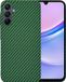 Techsuit Hoesje geschikt voor Samsung Galaxy A15 4G/5G - Carbonite FiberShell Carbon Back Cover - Groen