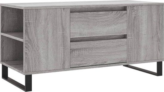 vidaXL Salontafel - Hout & Metaal - 102x44,5x50 cm - Grijs Sonoma