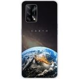 Oppo Bedrukt siliconen hoesje compatibel met Oppo A74 4G Earth