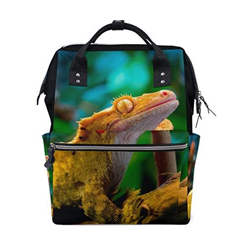 MONTOJ Awesome Reptile Gecko Lizard canvas Reistas Campus Rugzak