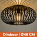 Nolt Plafondlamp Zwart - Plafonniere E27 Lamp - Industrieel - ⌀ 40cm