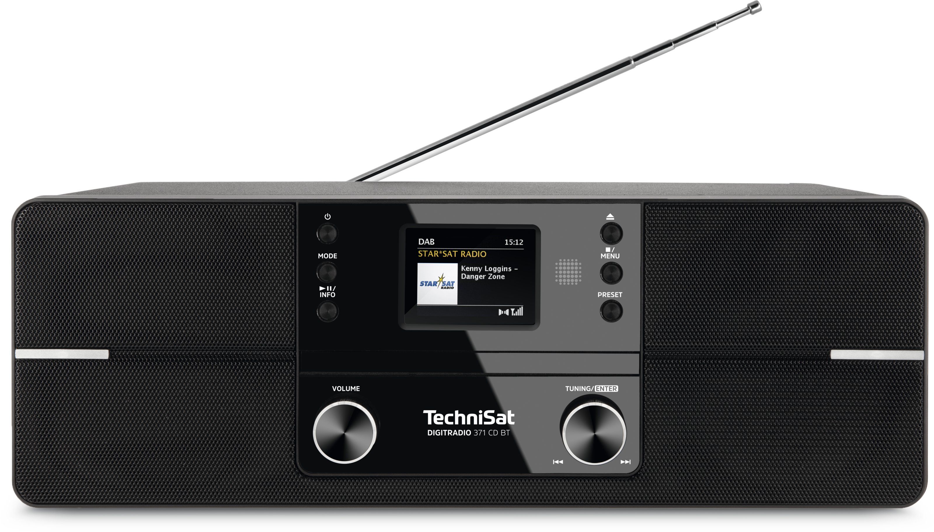 TechniSat DIGITRADIO 371 CD BT - DAB+, FM, CD, Bluetooth, 10W - Black