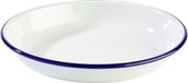 APS-bord, APS Enamelware Diep bord, Ø 24 x H 3,5 cm, Wit/Blauw, Set van 2
