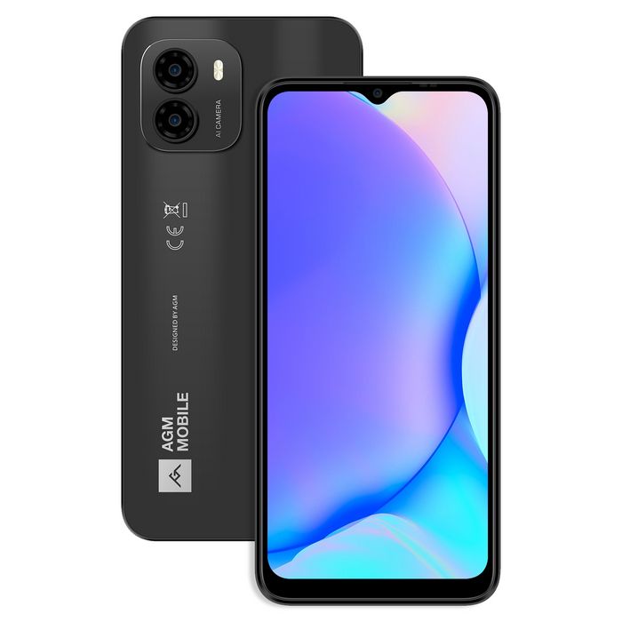AGM NOTE N1 - 6.52" Smartphone - 128GB - Android 13 - 4G - Black