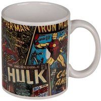 Marvel Mok Superhelden Retro Geek Vintage Beker Zwart