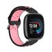 By Qubix Qubix Sport Band - Compatible with Fitbit Versa 3 & 4 / Sense 1 & 2 - Large - Black + Pink