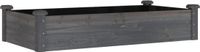 vidaXL Verhoogde Plantenbak met Voering 120x60x25 cm Vurenhout Grijs