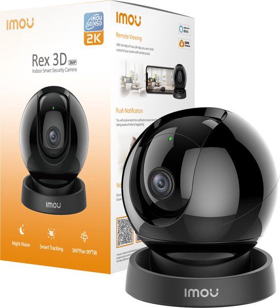 Imou Rex 3D 2K Zwart IP-camera