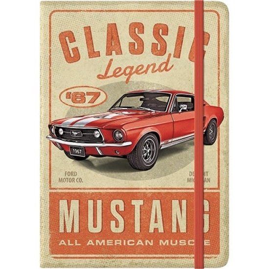 Nostalgic Art Merchandising Ford Mustang Classic Legend 67 Notitieboek