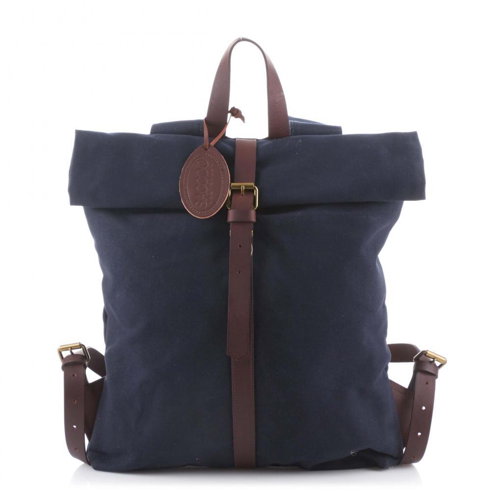 Saccoo Bergen Canvas Rugzak navy