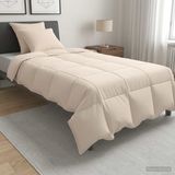 vidaXL - Deken - Set - 2 - st - 155 x 220 cm - Alle seizoenen - Kapokvezel - Beige