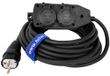 Hilark Cable Tech Câble d'extension, renforcé, répartiteur, 25 m, H05VV-F 3 x 2,5