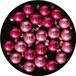 Othmar Decorations mini kerstballen - 48x st - roze tinten - glas - 2,5 cm