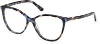 Guess GU50311 Blue/avana Cat Eye Acetaat Brilmonturen voor Vrouwen